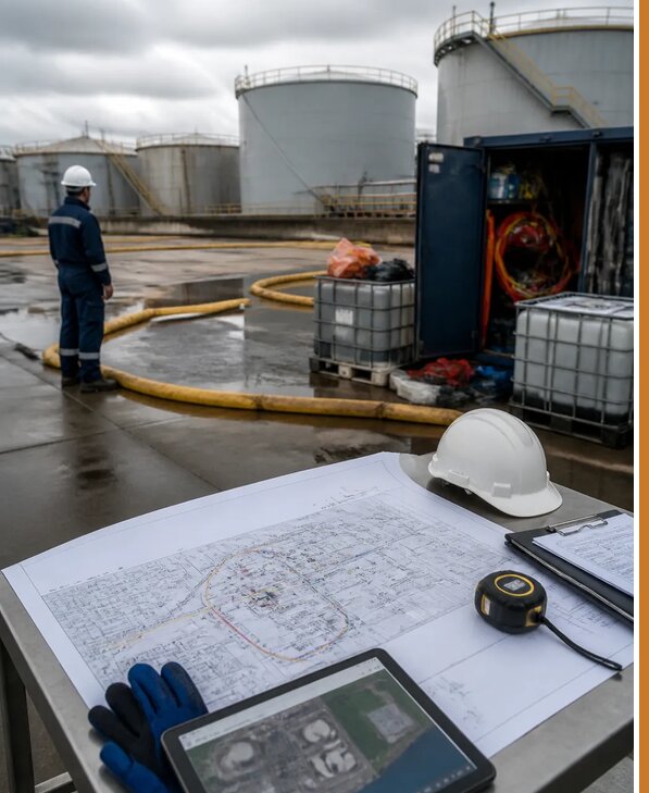 Разработка плана ликвидации разливов нефти в Полевской